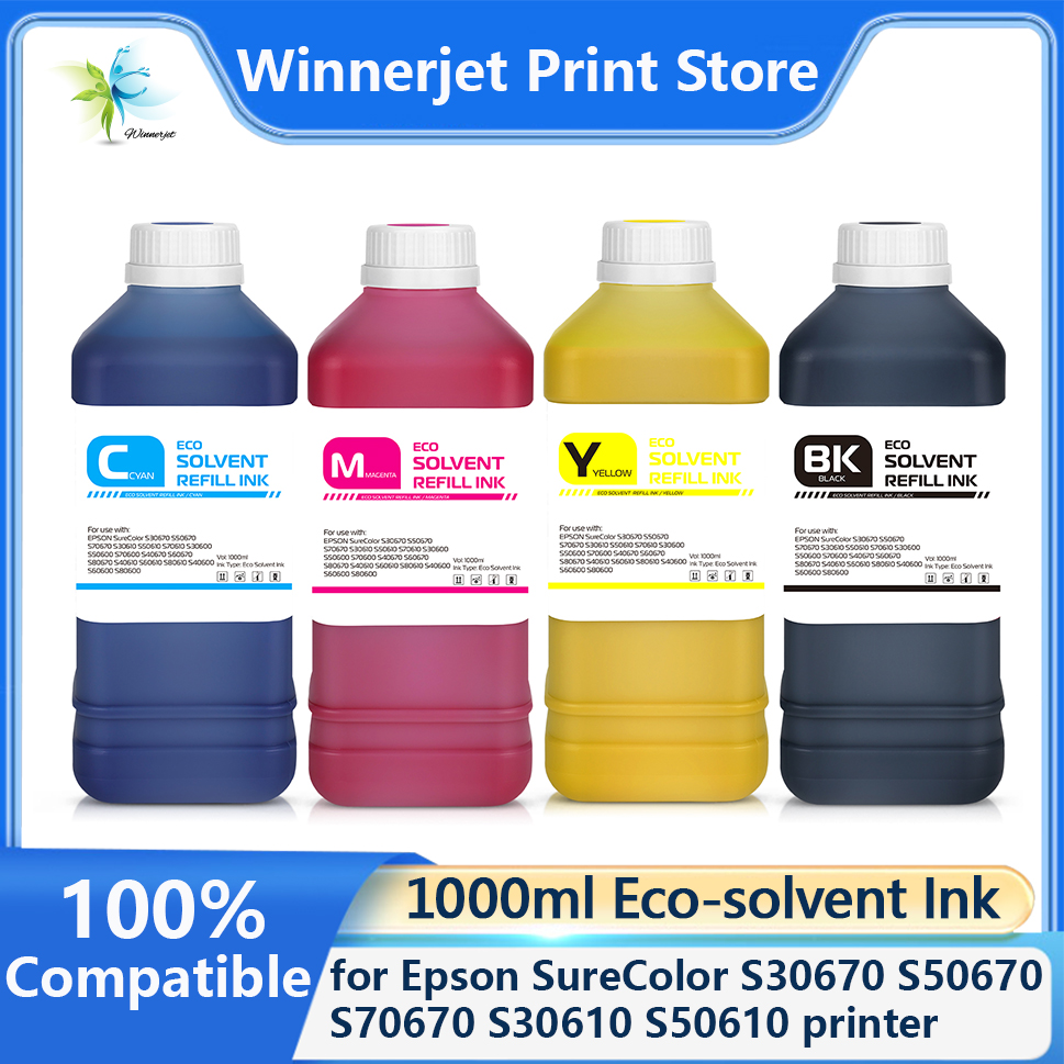 Eco Solvent Ink Cartridge - حبر إيكو سولفنت 1000 مل لطابعات