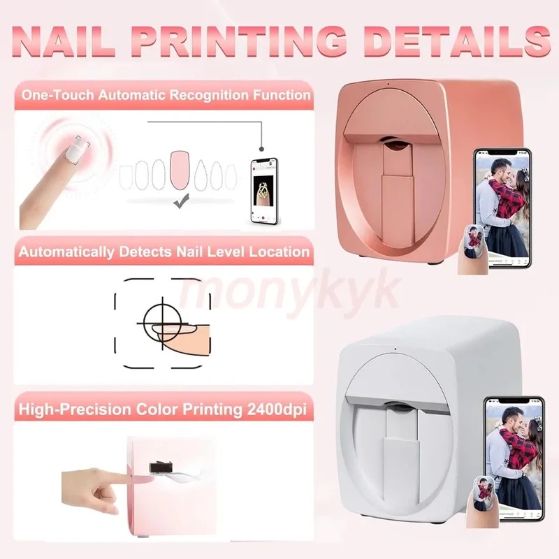 طقم طابعة أظافر O2nails - طابع - مراجعة Commercial Digital Printing Machine وسعره