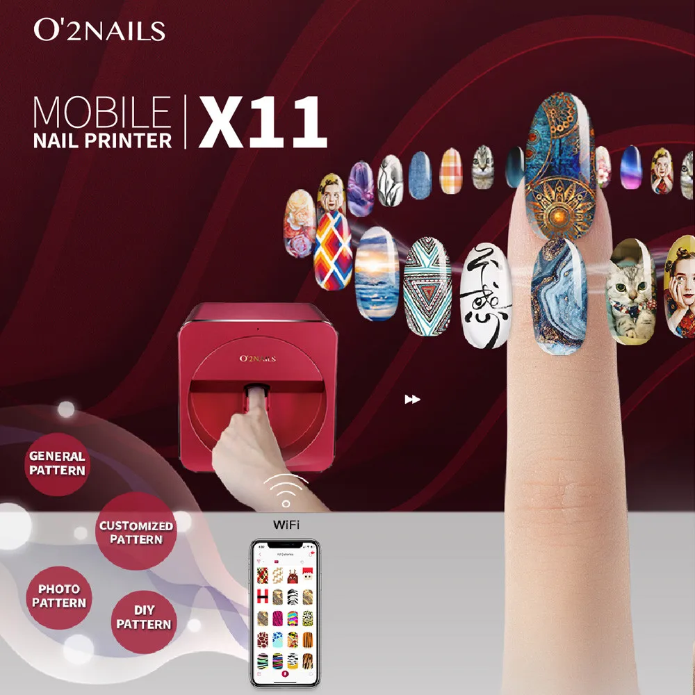 طابعة أظافر متنقلة O2nails X11 - مراجعة Commercial Nail Printing Machine وسعره